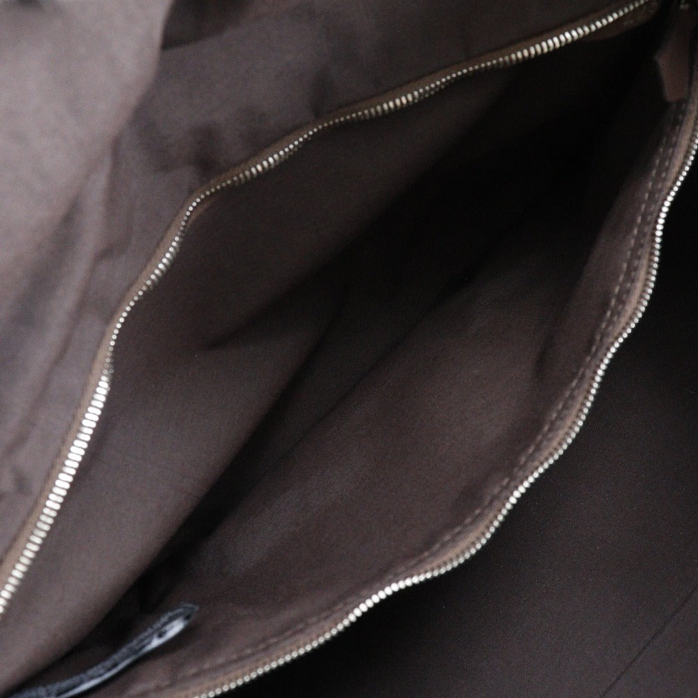 Hermès Acapulco, Brown, Canvas, handbag