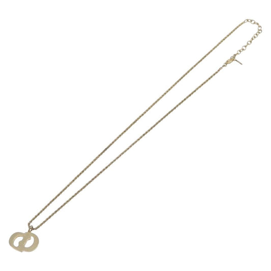 Christian Dior CD Pendant Metal, Gold, Metal, Necklace