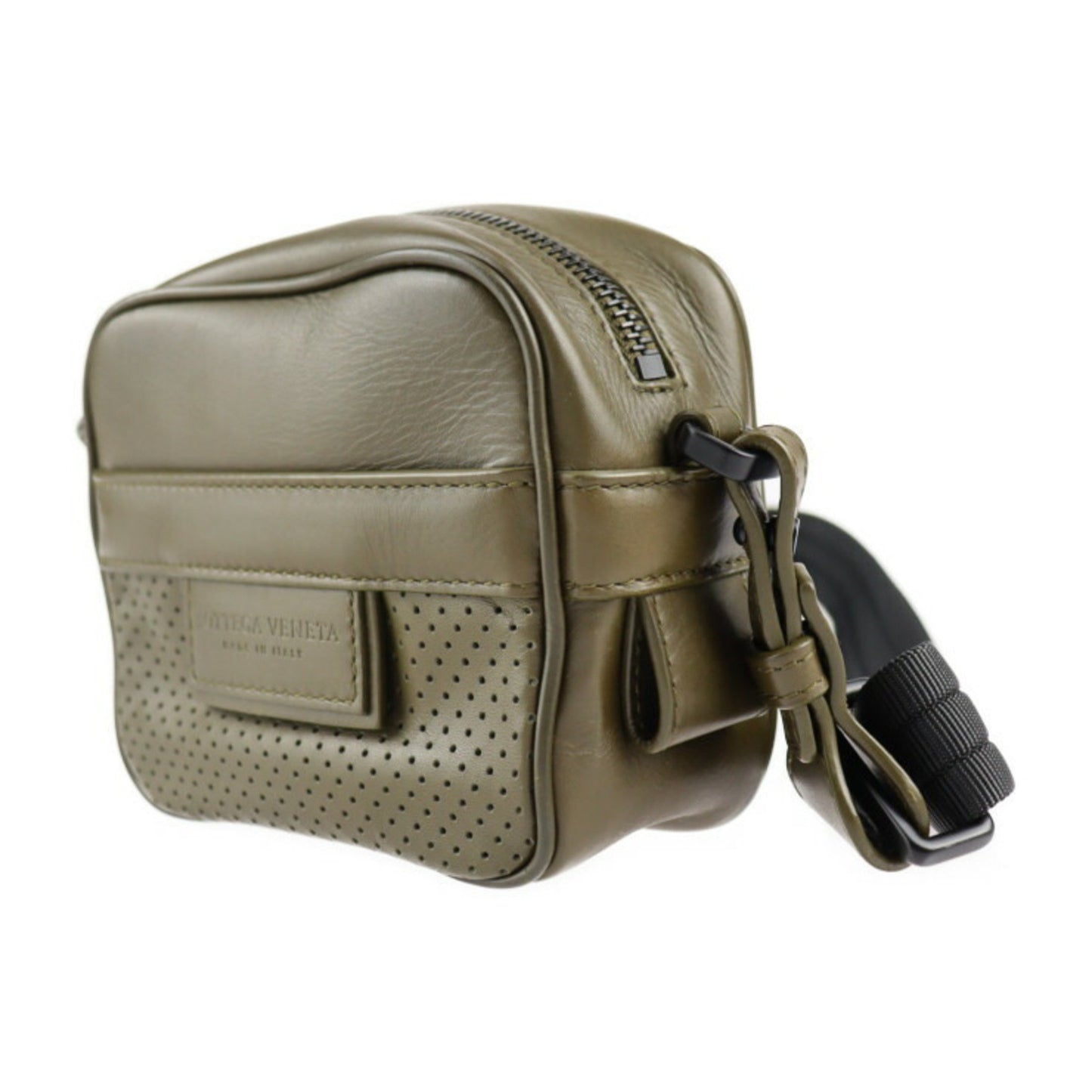 Bottega Veneta, Khaki, Leather, shoulder