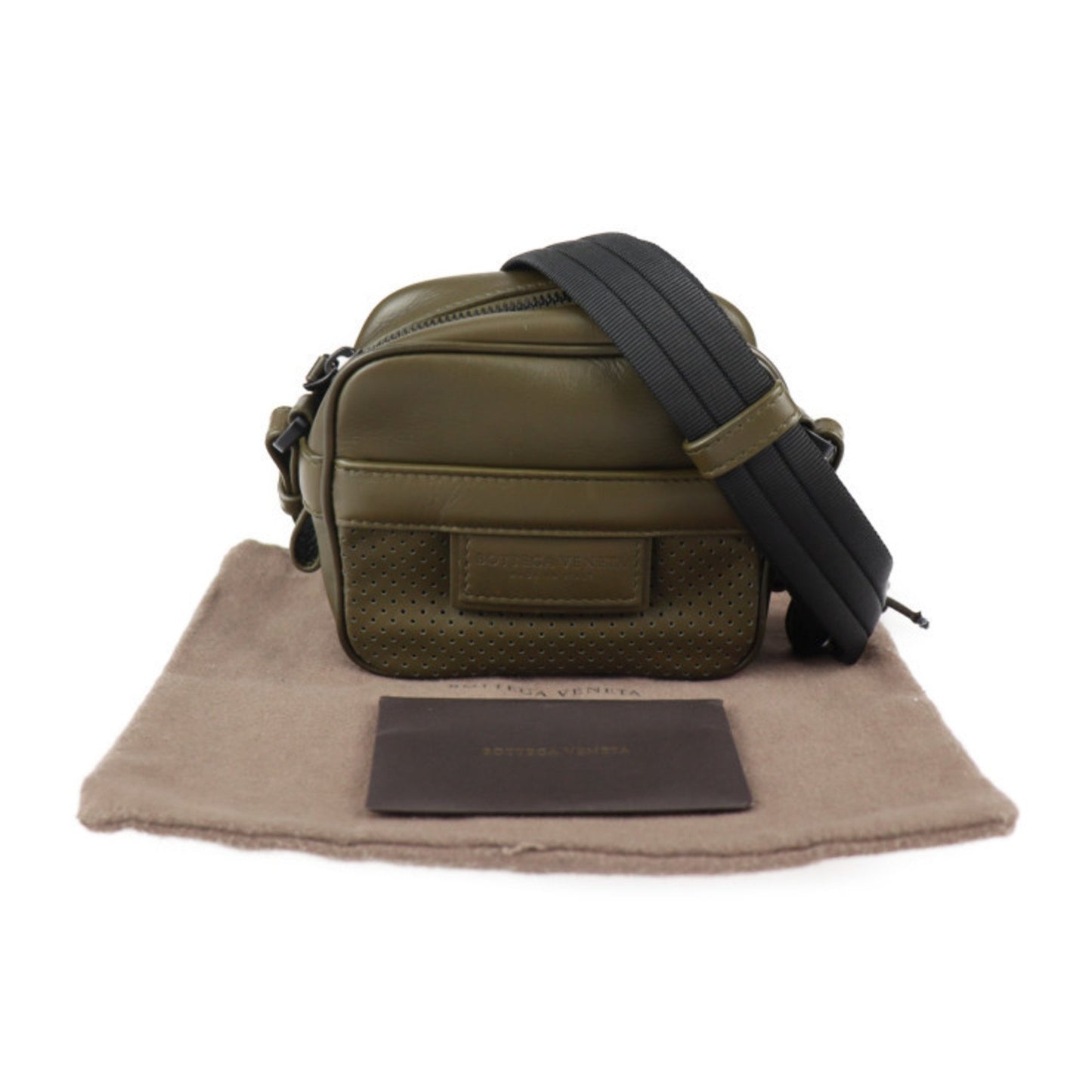 Bottega Veneta, Khaki, Leather, shoulder