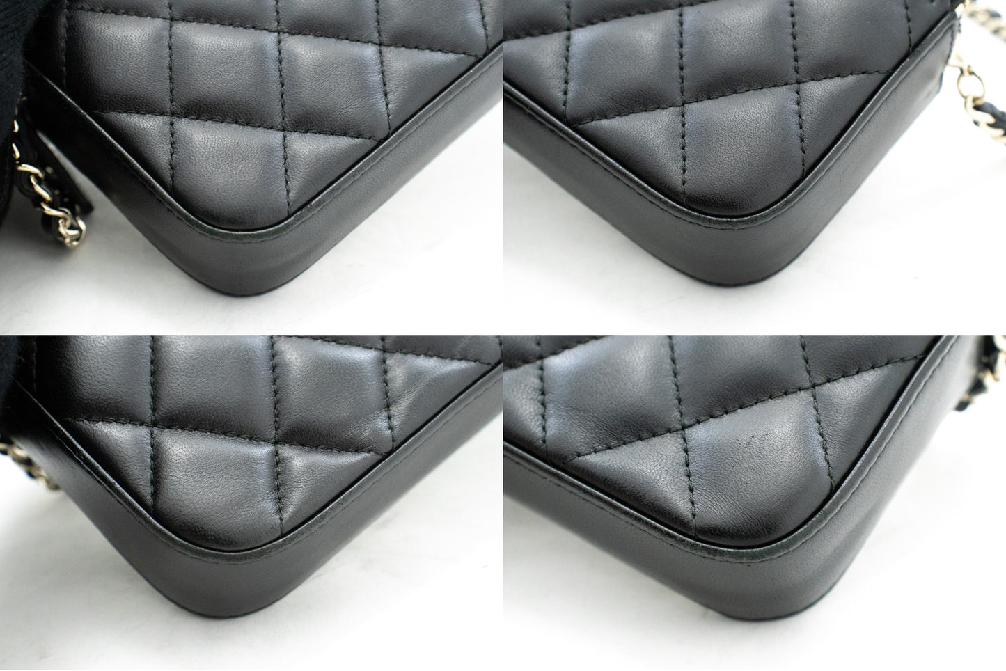 Chanel Wallet On Chain, Black, Leather, wallet