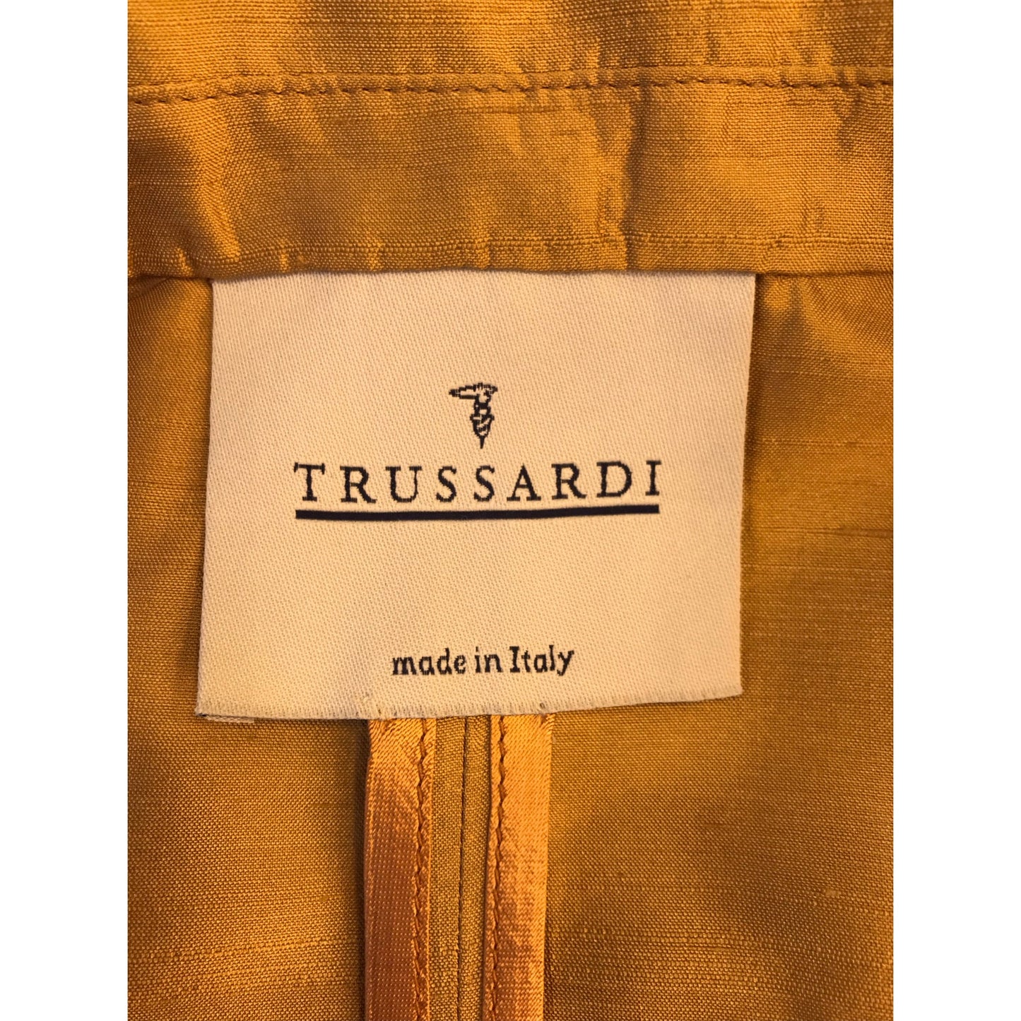TRUSSARDI Silk Blazer and Pants Suit Set