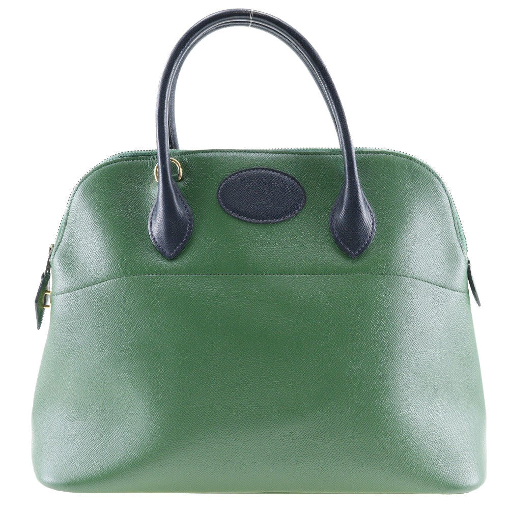 Hermès Bolide, Green, Leather, handbag