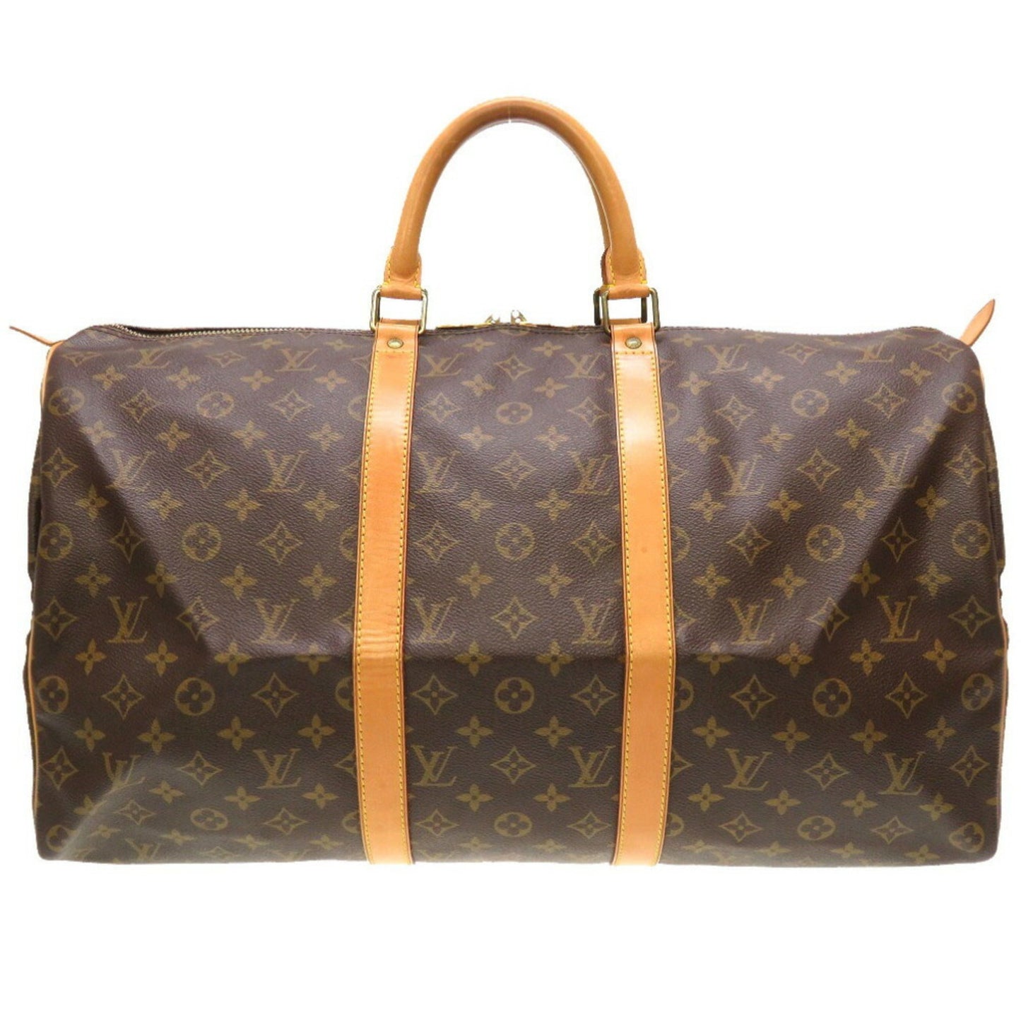 Louis Vuitton Keepall 50, Brown, Canvas, travel