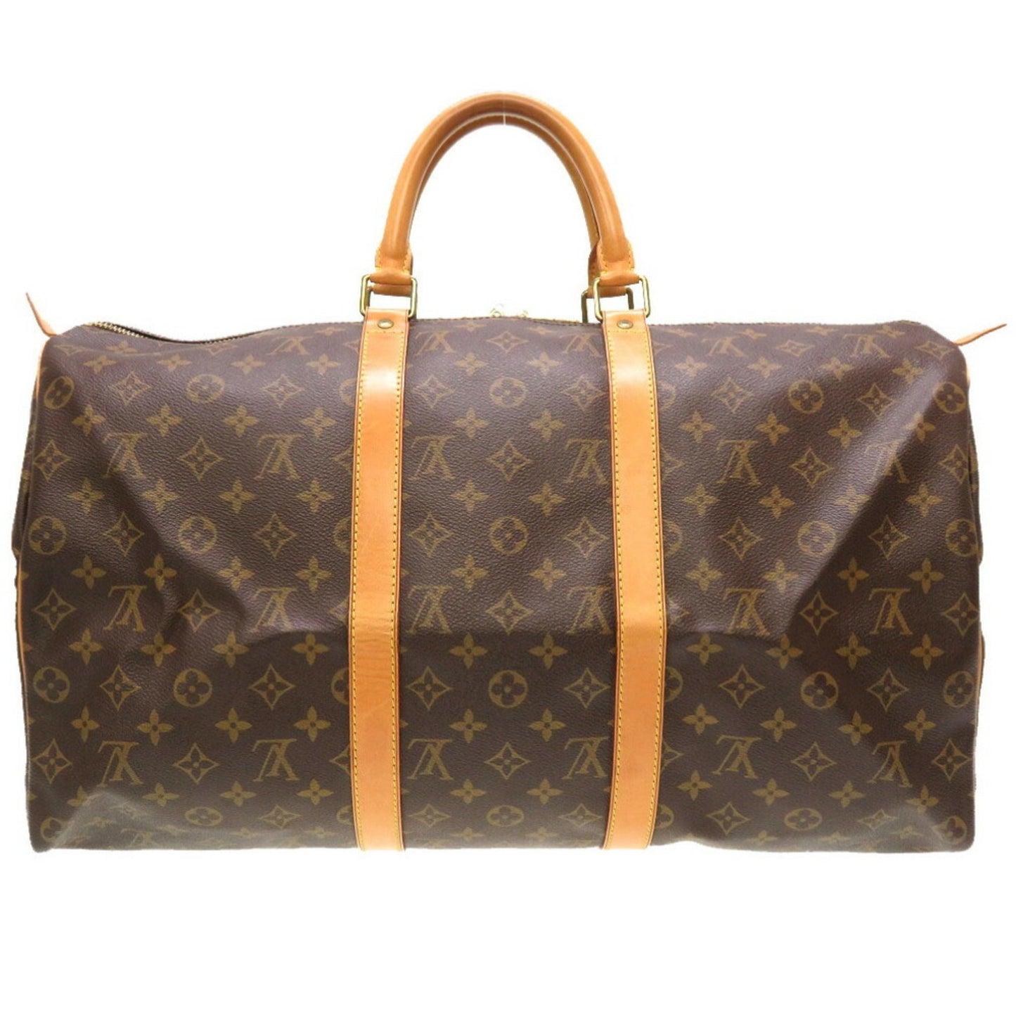 Louis Vuitton Keepall 50, Brown, Canvas, travel