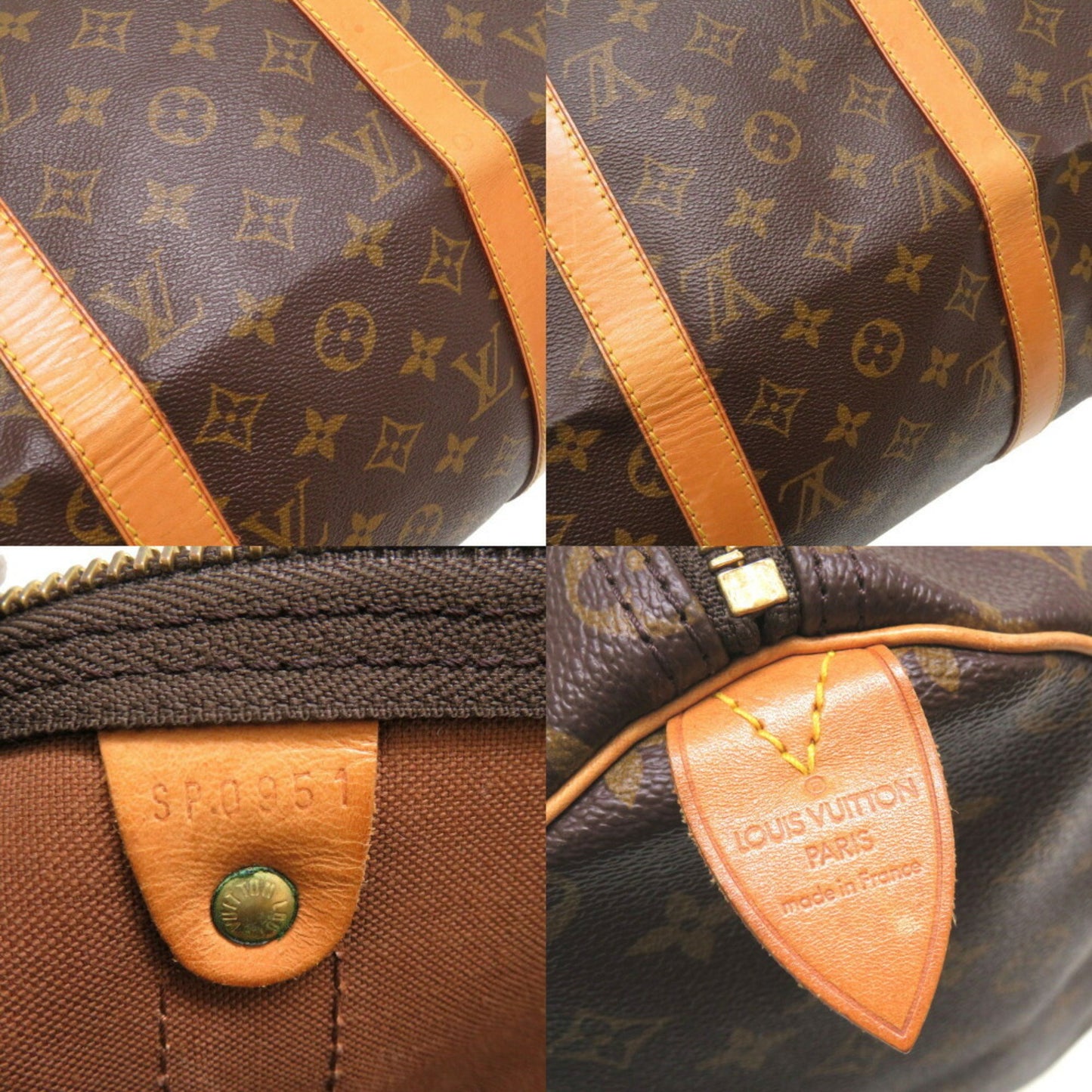 Louis Vuitton Keepall 50, Brown, Canvas, travel