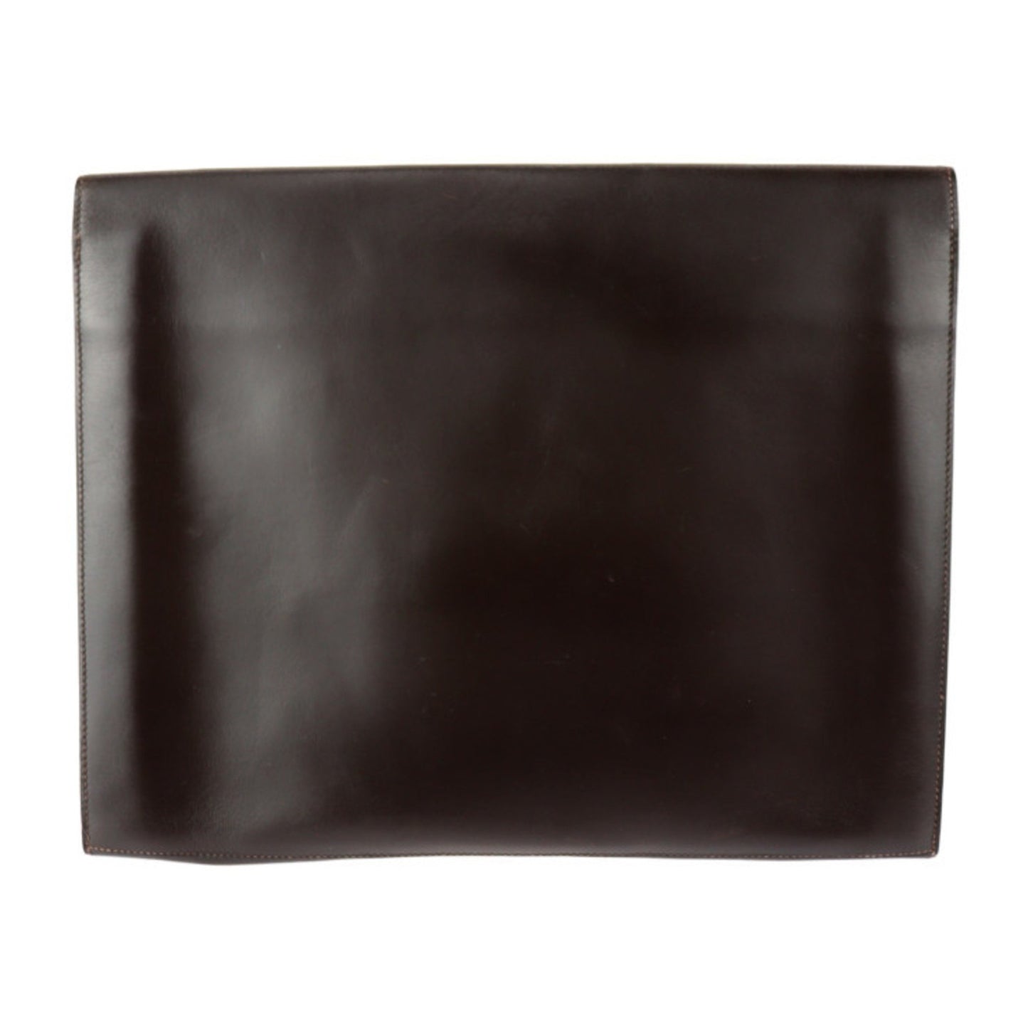 Hermès Faco, Brown, Leather, clutch