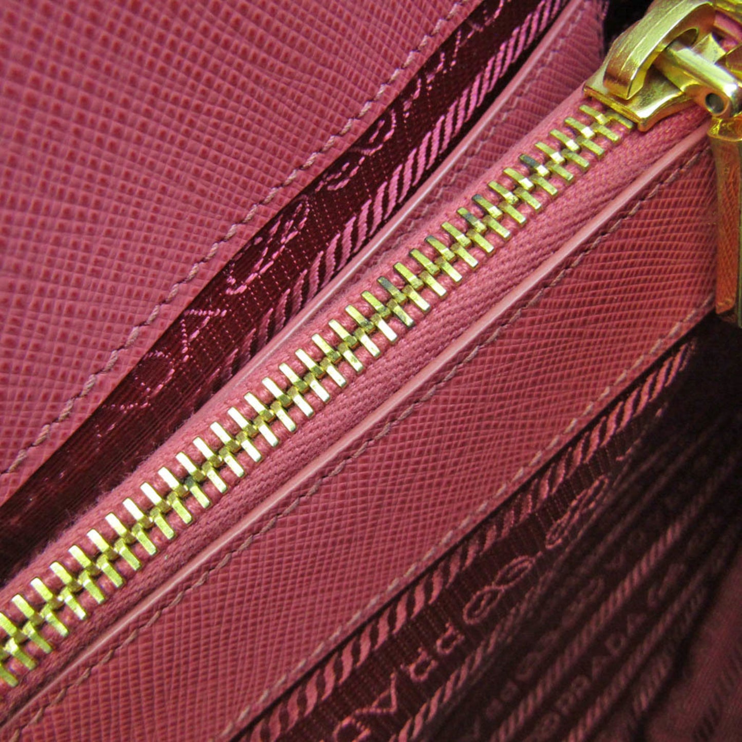 Prada Saffiano, Pink, Leather, handbag