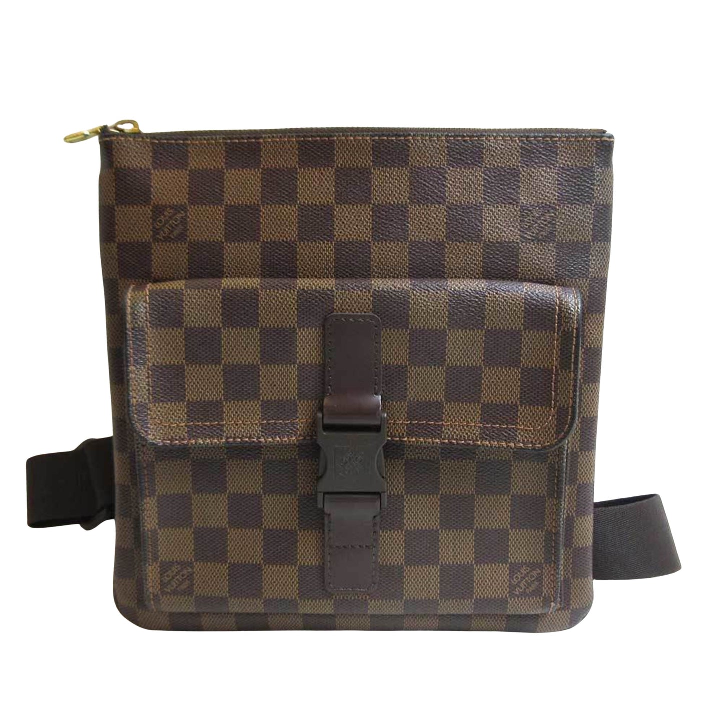 Louis Vuitton Melville, Brown, Canvas, shoulder