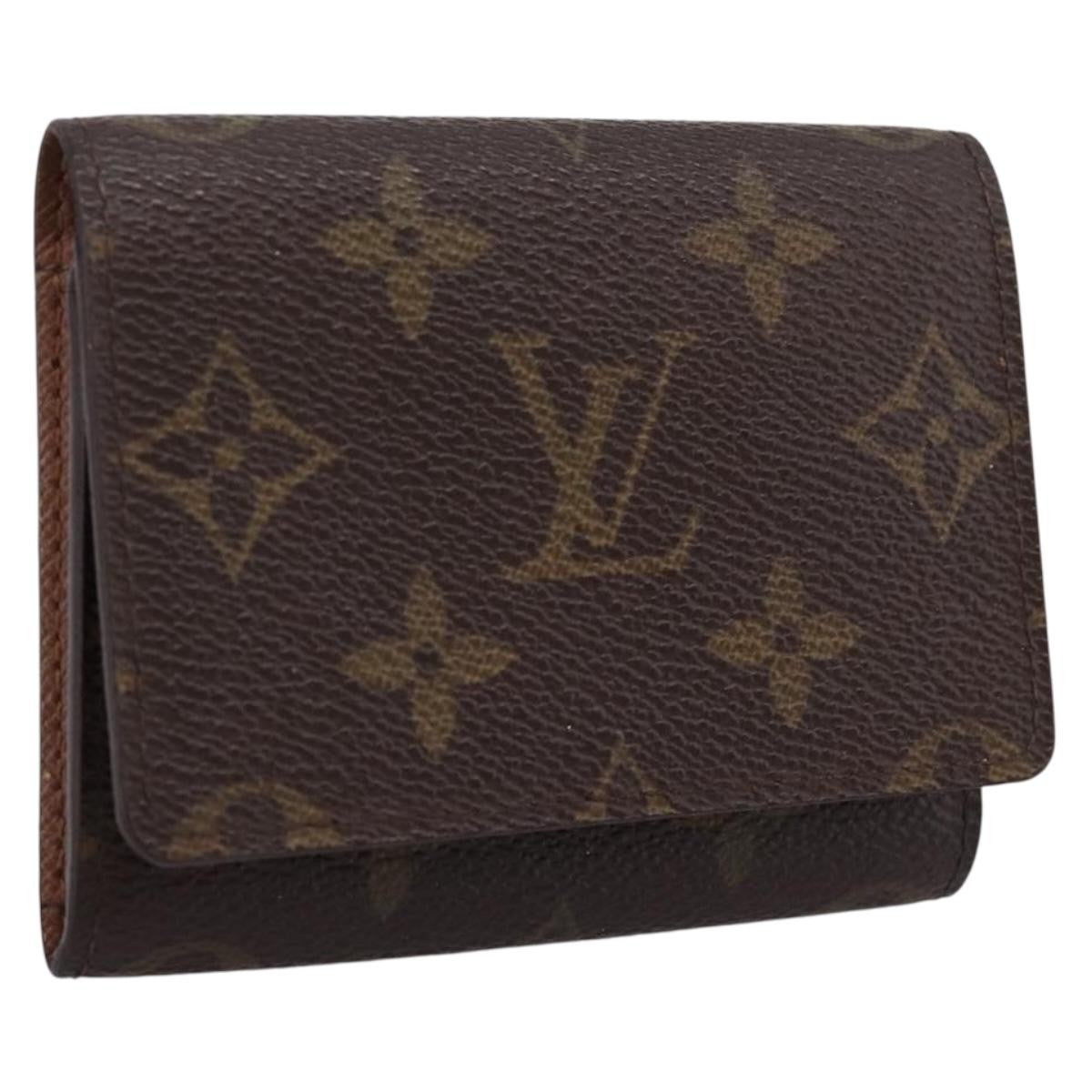 Louis Vuitton Bifold Card Case Canvas, Brown, Canvas, Clutch