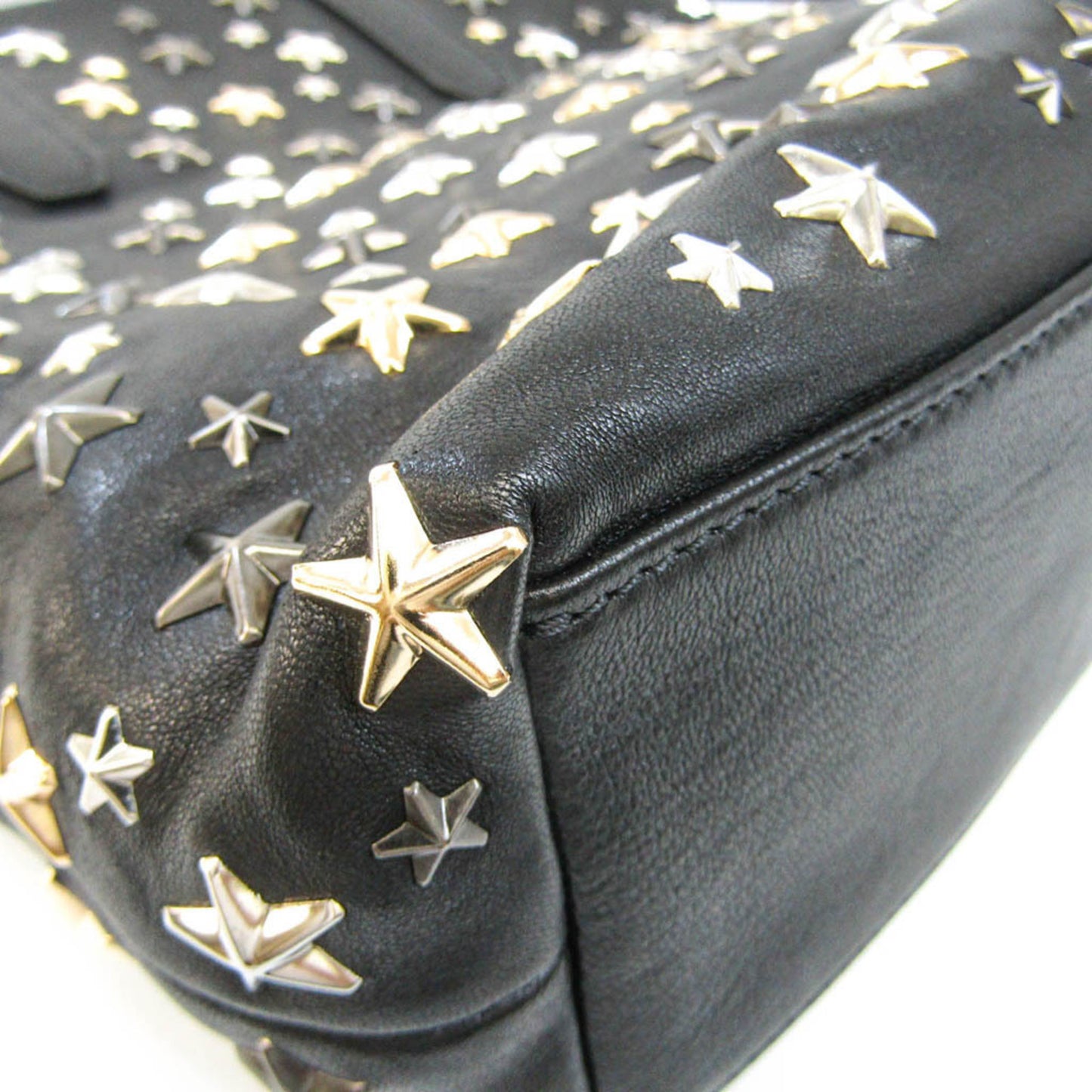 Jimmy Choo Star, Black, Leather, shoulder