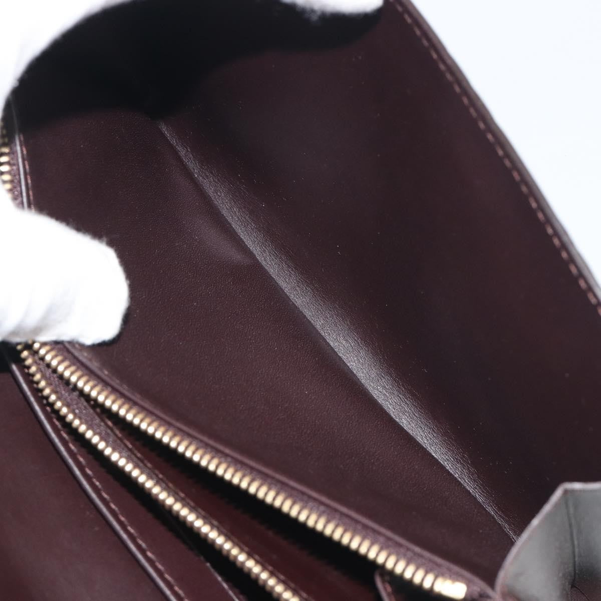Louis Vuitton Sarah Monogram Vernis, Burgundy, Patent Leather, Clutch