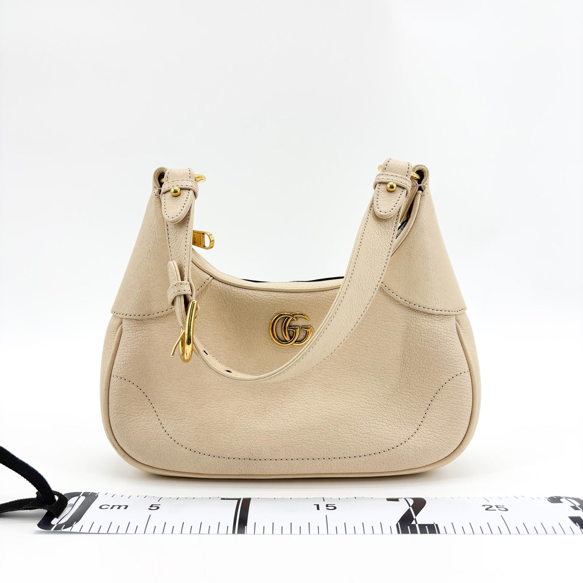 Gucci Aphrodite Leather, Beige, Leather, Shoulder Bag