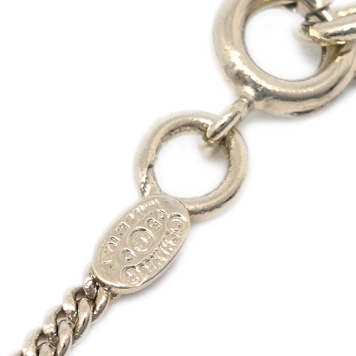 Chanel Vintage Rue Cambon Chain Charm Metal, Gold, Gold Plated, Bracelet