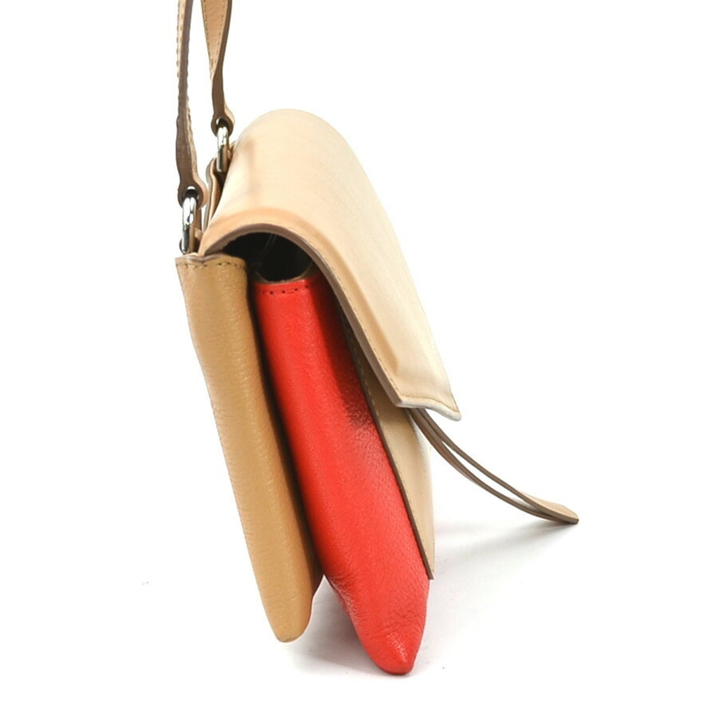 Givenchy, Camel, Leather, shoulder