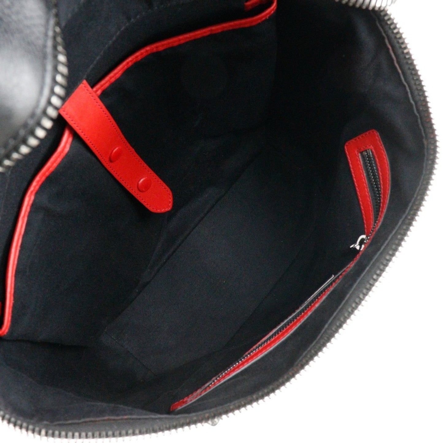 Christian Louboutin, Black, Leather, backpack