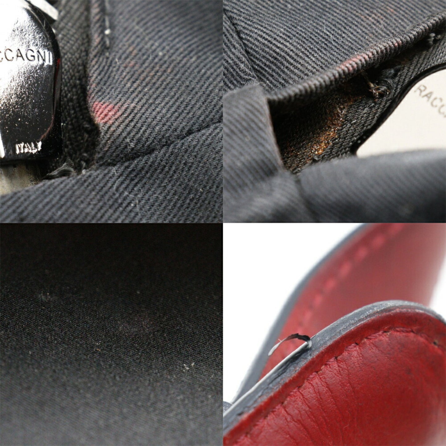 Christian Louboutin, Black, Leather, backpack