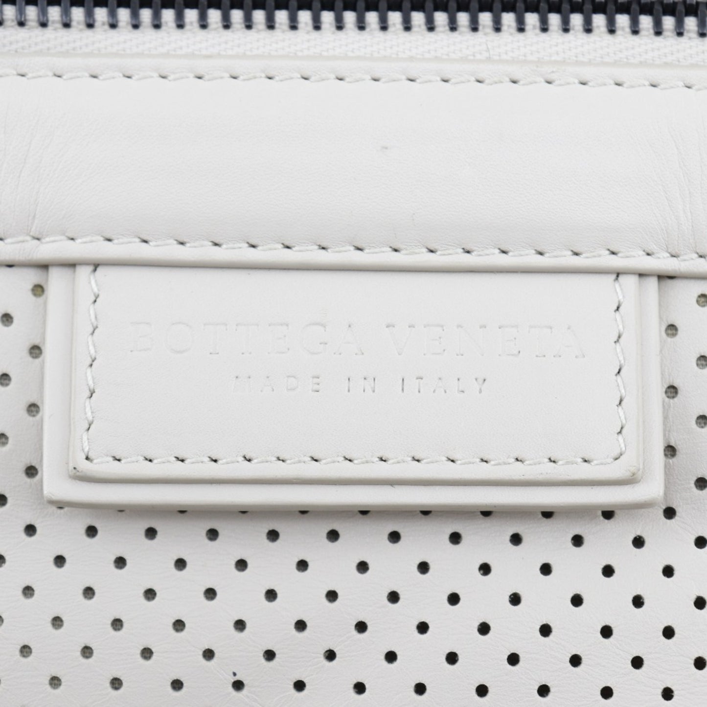 Bottega Veneta, White, Leather, backpack