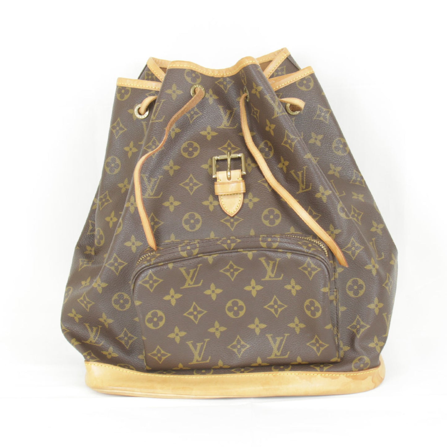 Louis Vuitton Montsouris, Brown, Canvas, backpack