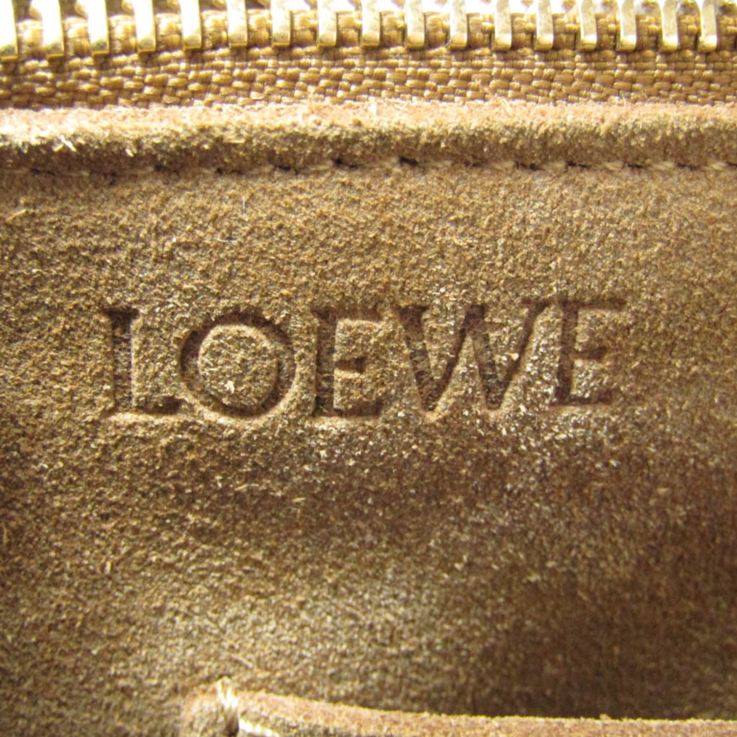 Loewe, Brown, Leather, shoulder