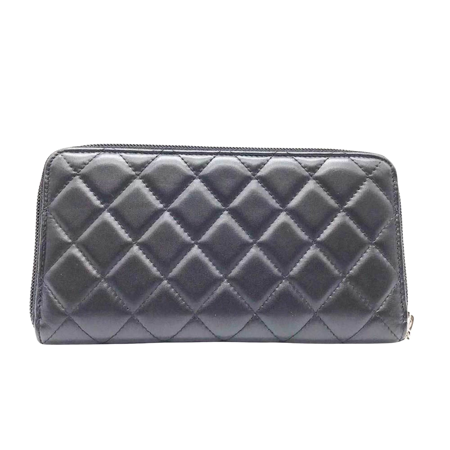 Chanel Cambon, Black, Leather, wallet