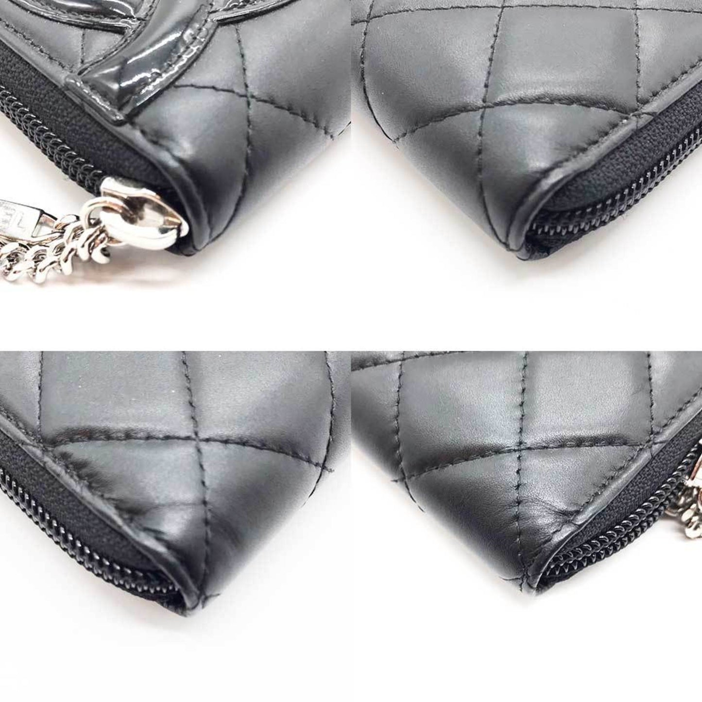 Chanel Cambon, Black, Leather, wallet