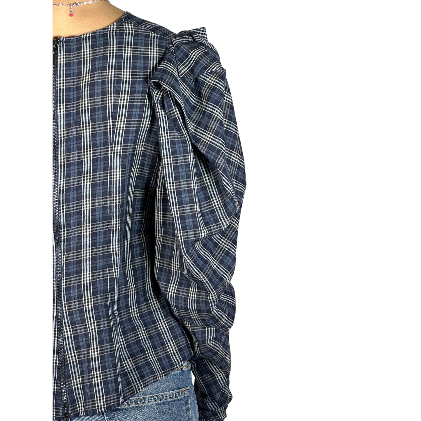 Evi Grintela Plaid Blouse