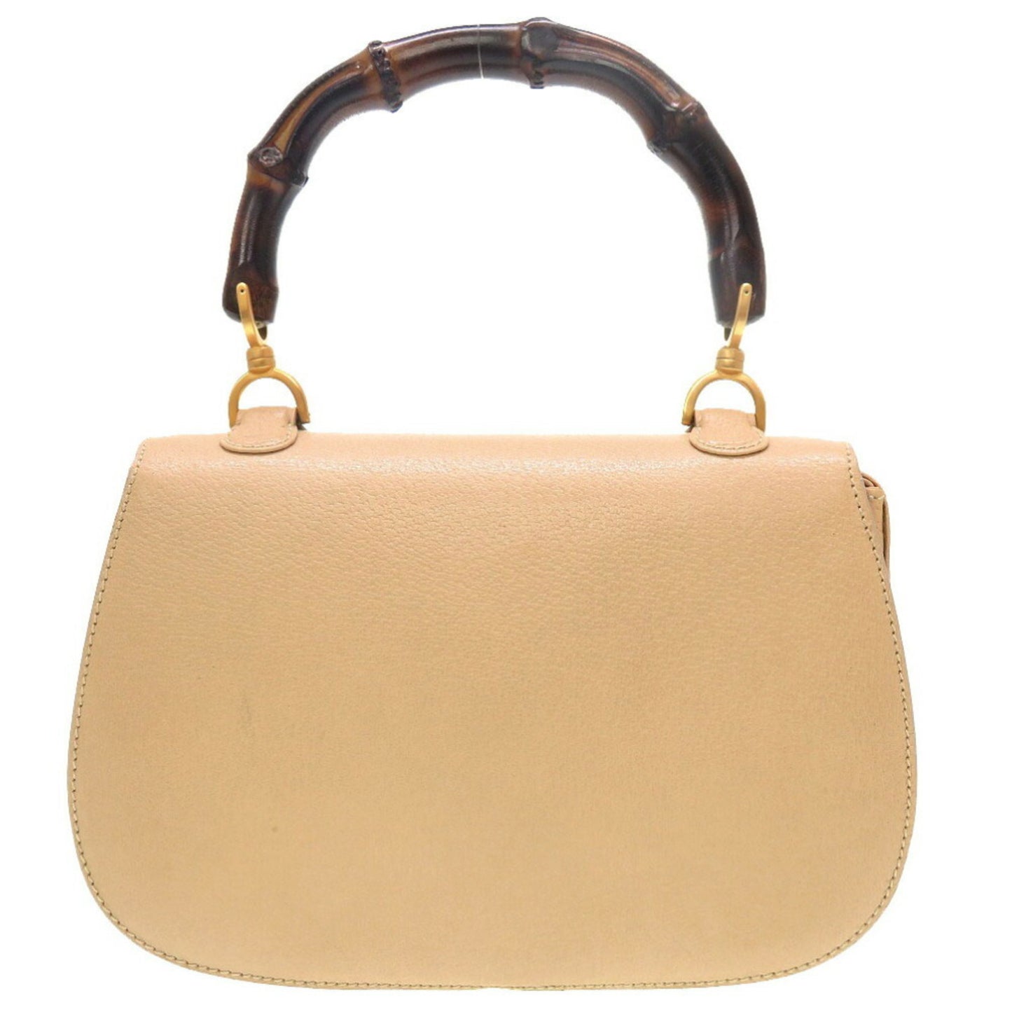 Gucci Bamboo, Beige, Leather, handbag