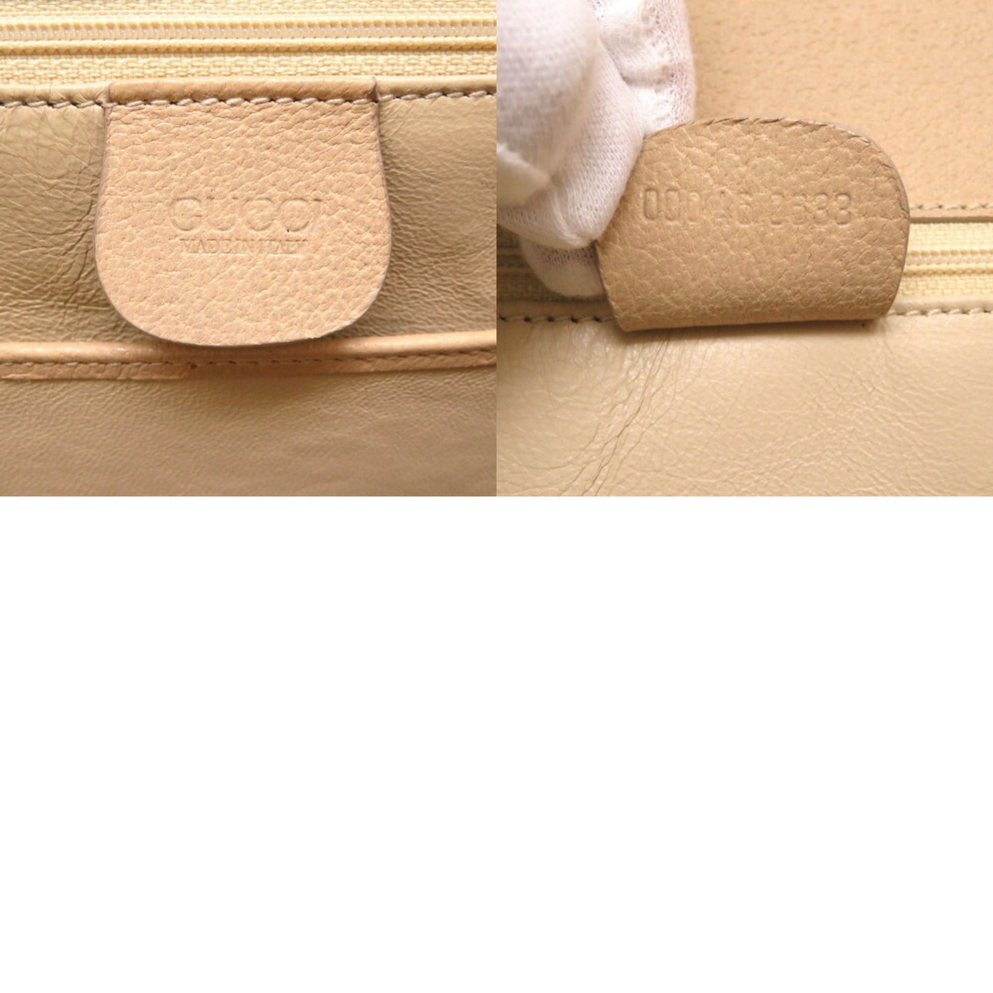 Gucci Bamboo, Beige, Leather, handbag