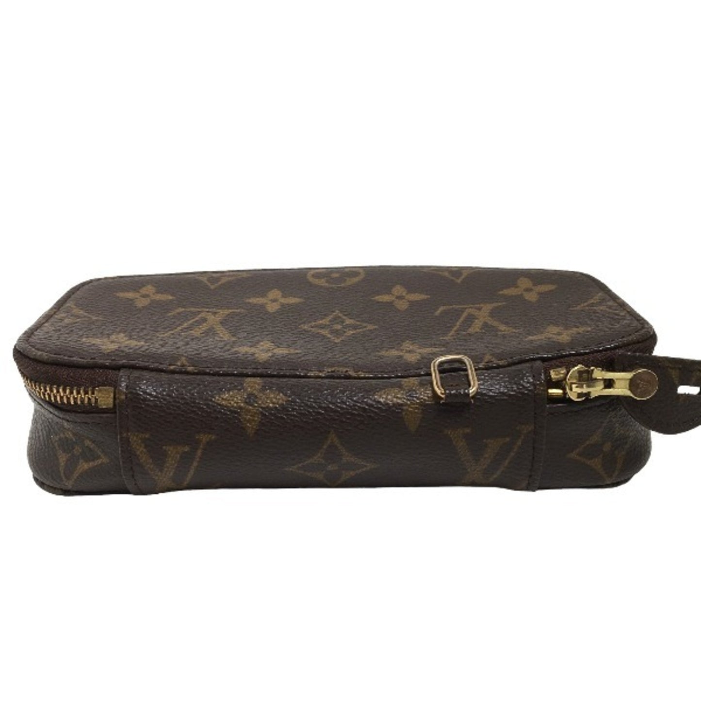 Louis Vuitton Jewelry case, Brown, Canvas, wallet