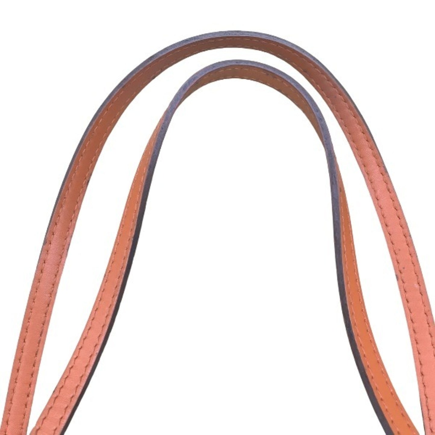 Louis Vuitton Neverfull MM, Orange, Leather, tote