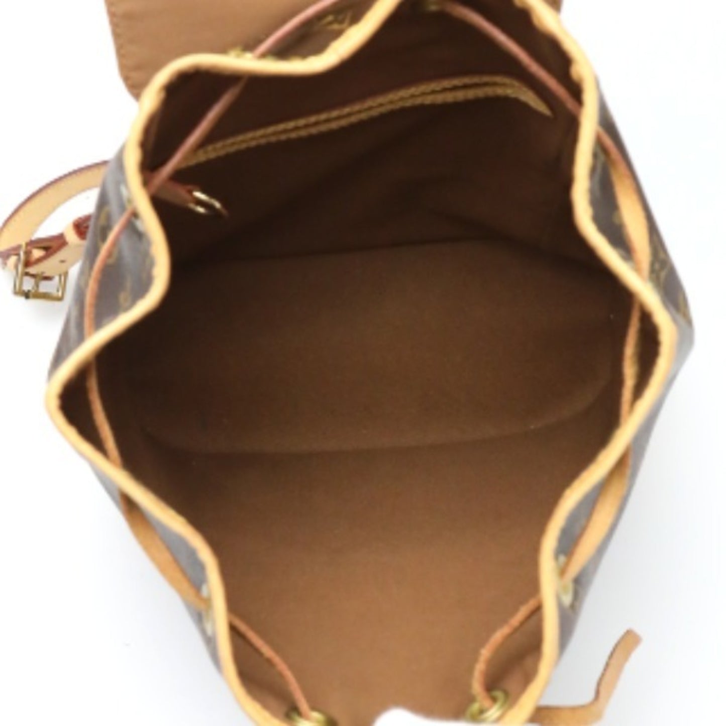 Louis Vuitton Montsouris, Brown, Canvas, backpack