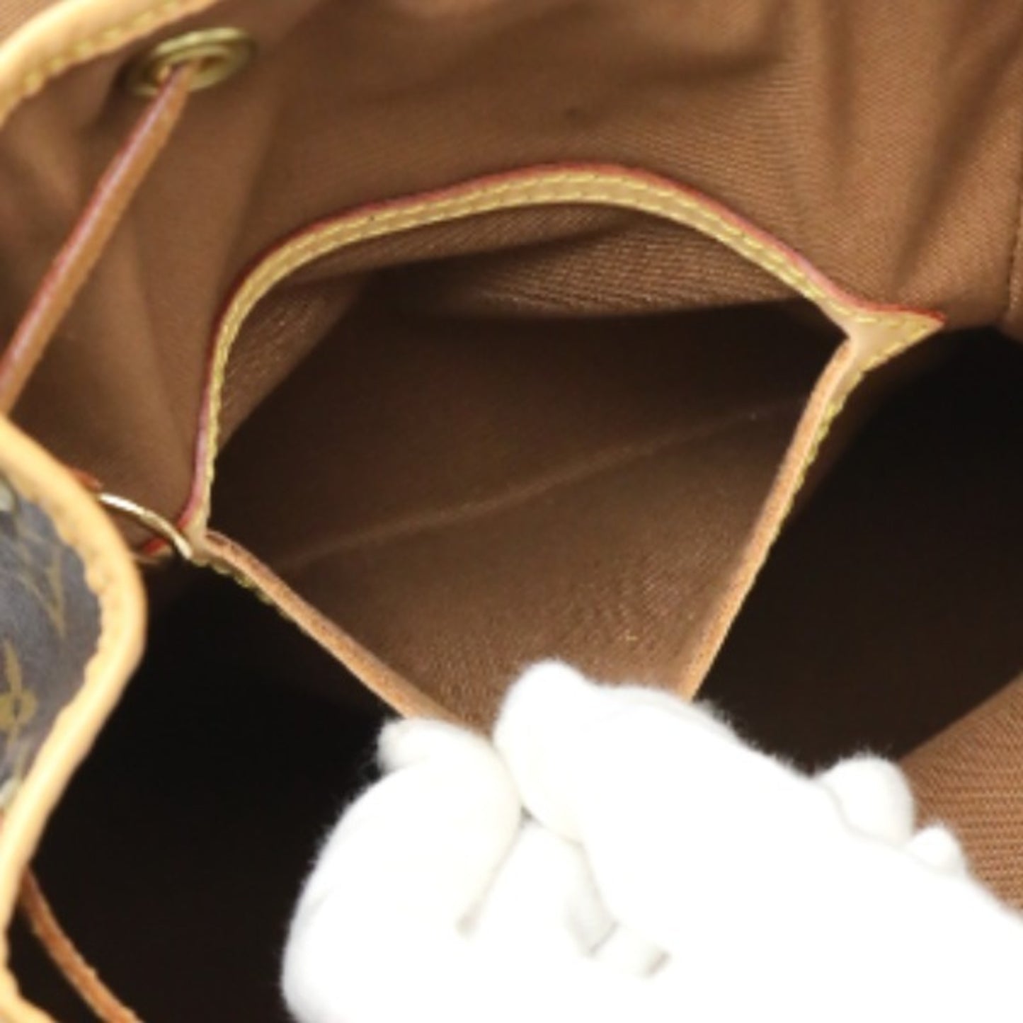 Louis Vuitton Montsouris, Brown, Canvas, backpack