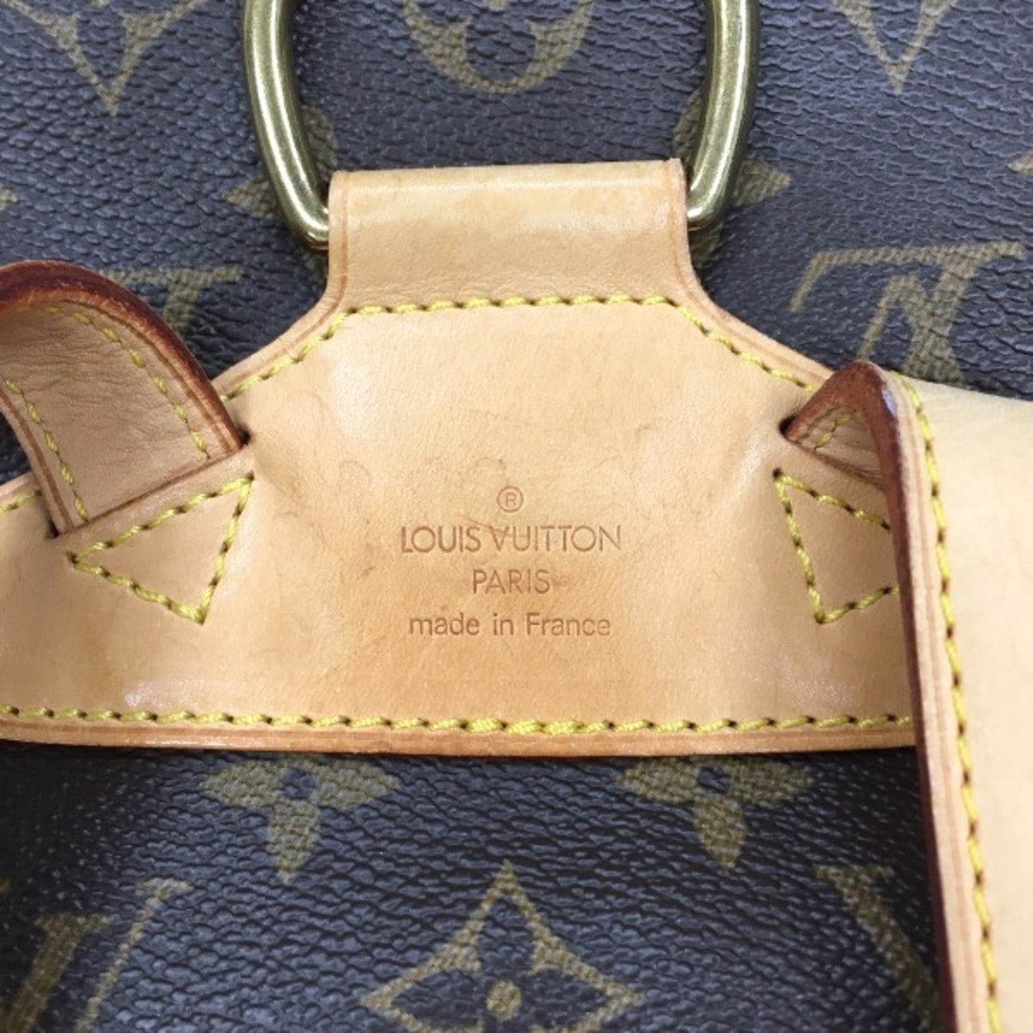 Louis Vuitton Montsouris, Brown, Canvas, backpack