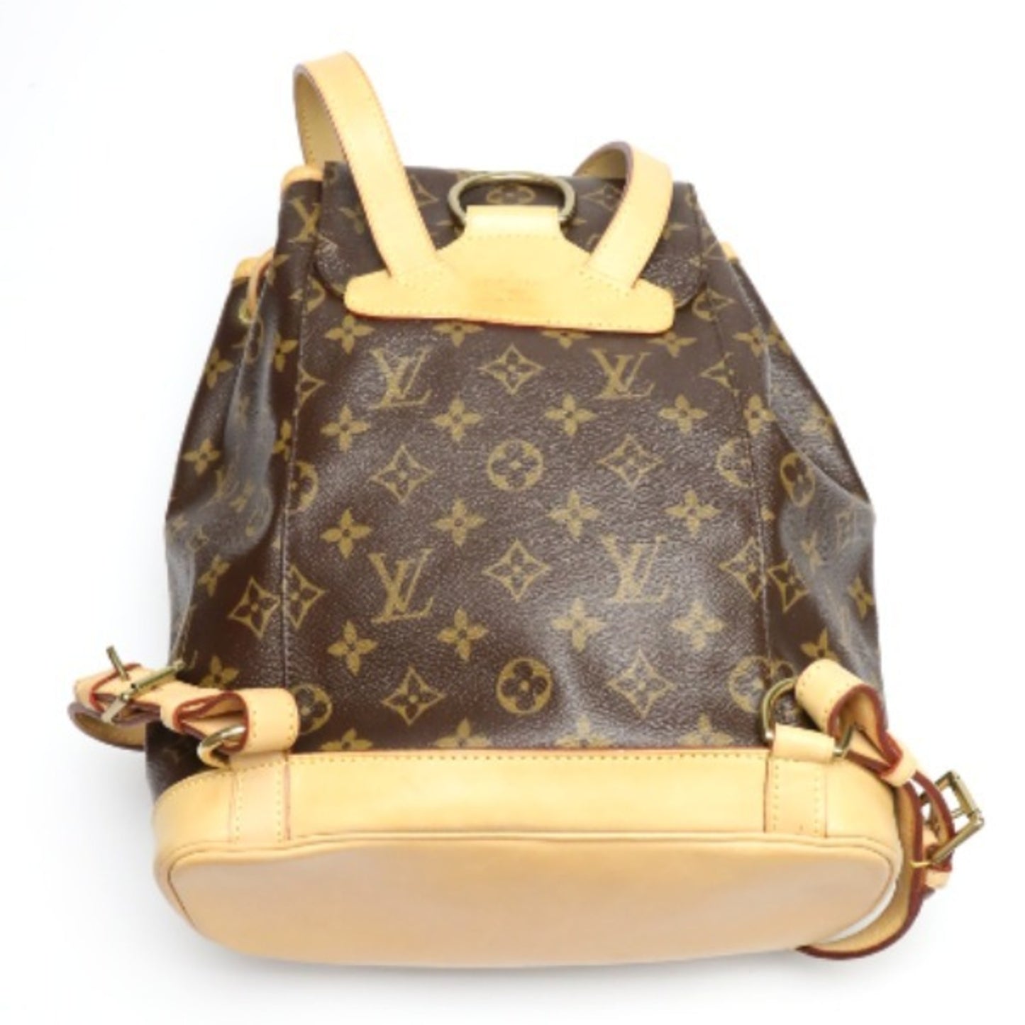 Louis Vuitton Montsouris, Brown, Canvas, backpack