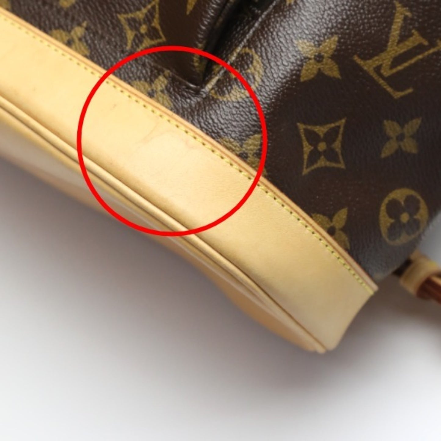 Louis Vuitton Montsouris, Brown, Canvas, backpack