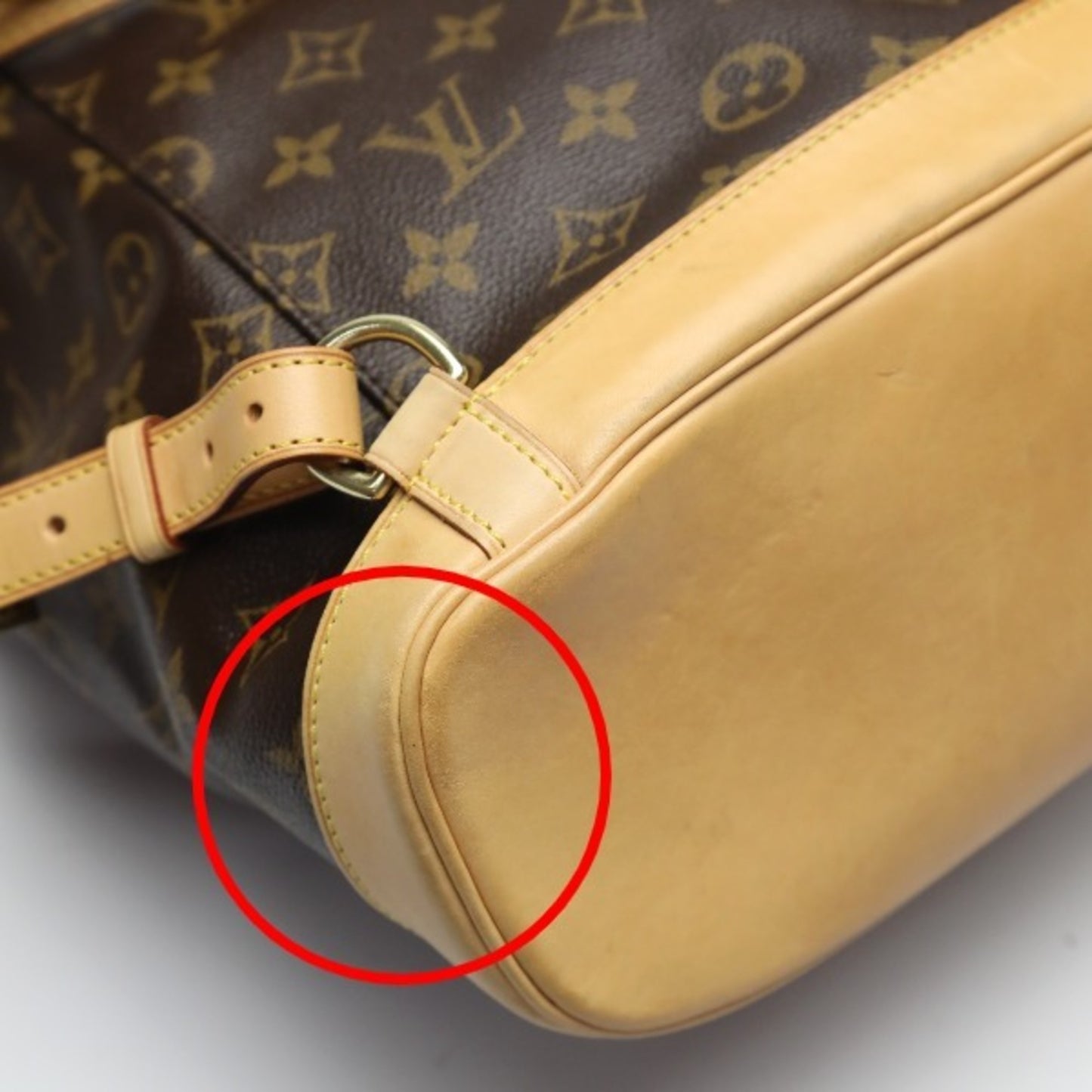 Louis Vuitton Montsouris, Brown, Canvas, backpack