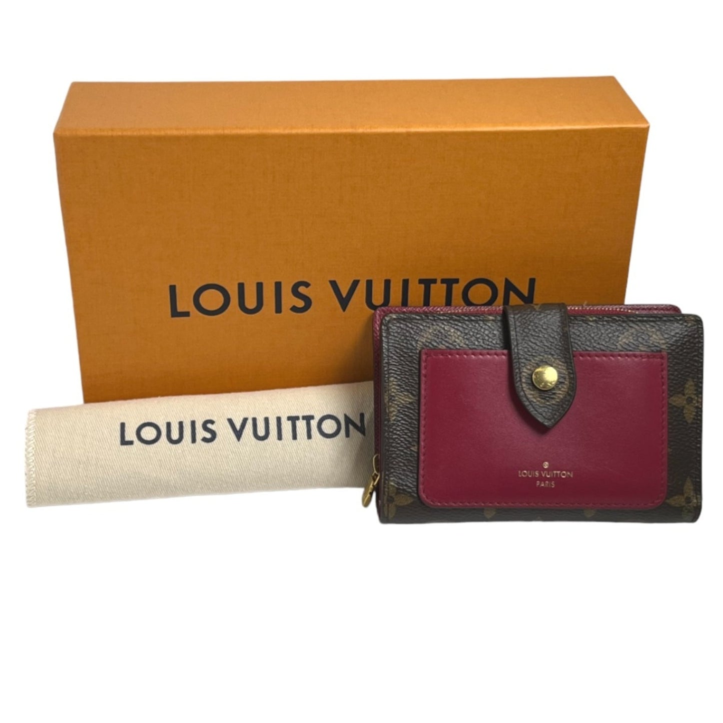 Louis Vuitton Juliette, Pink, Canvas, wallet