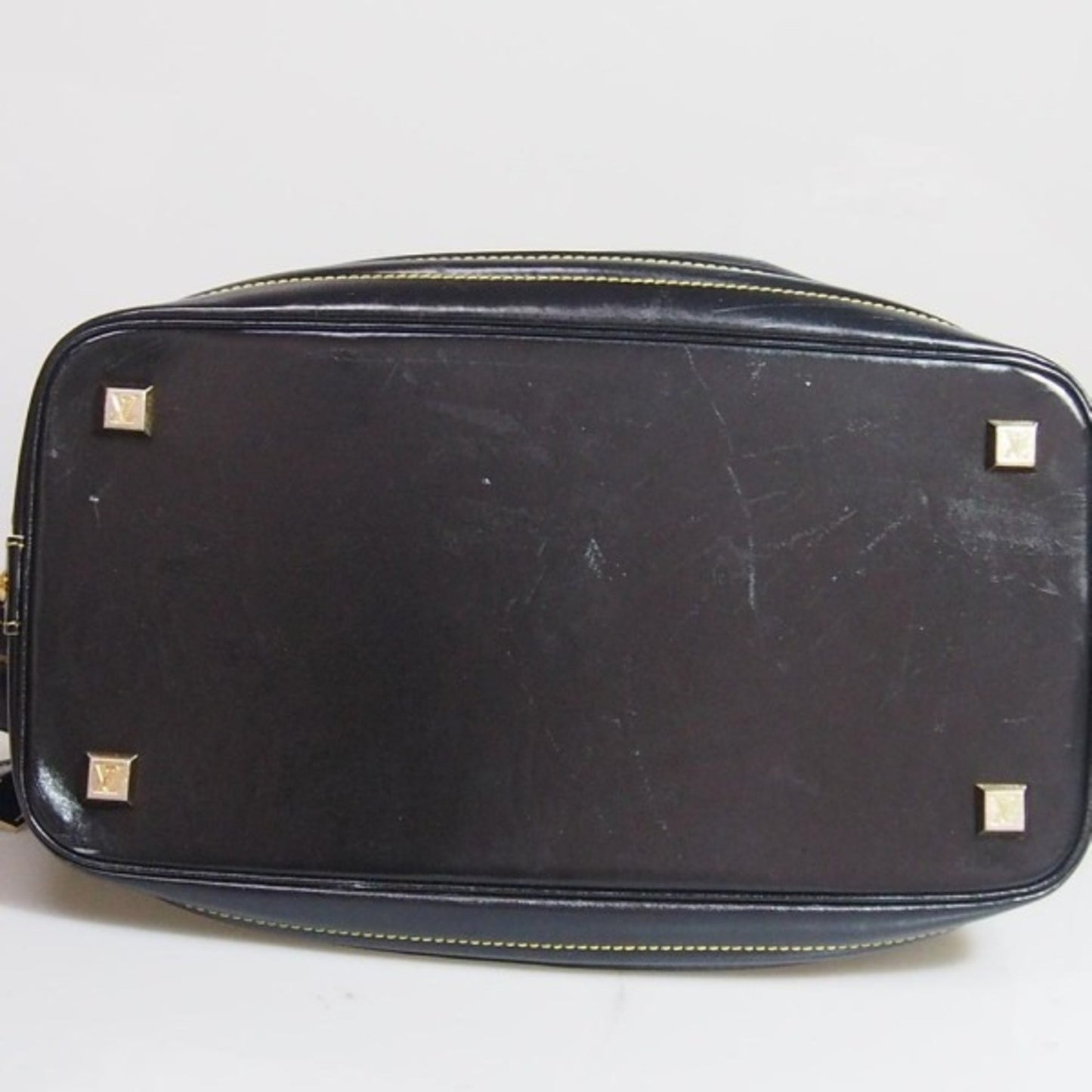 Louis Vuitton Lockit, Black, Leather, handbag
