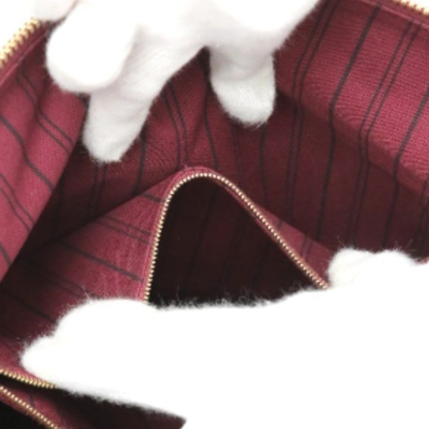 Louis Vuitton Lumineuse, Burgundy, Canvas, handbag