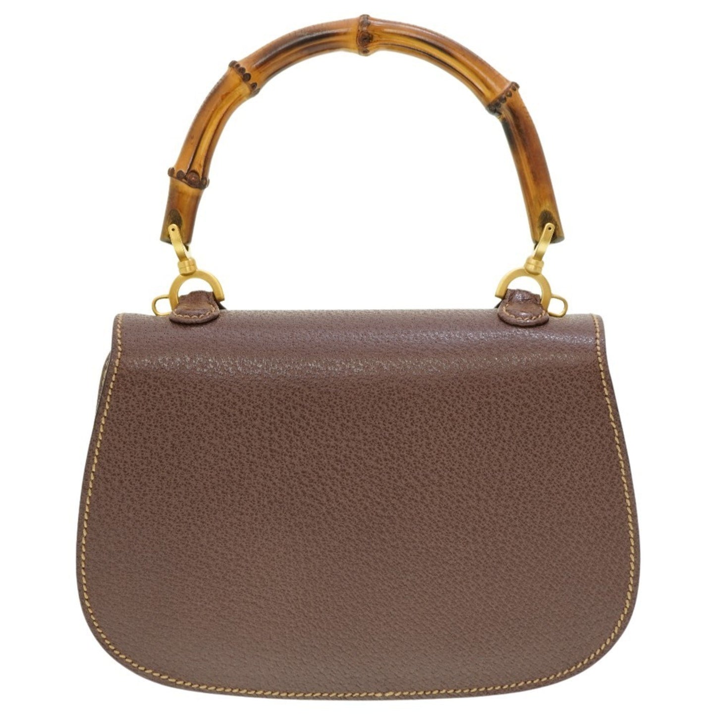 Gucci Bamboo, Brown, Leather, handbag