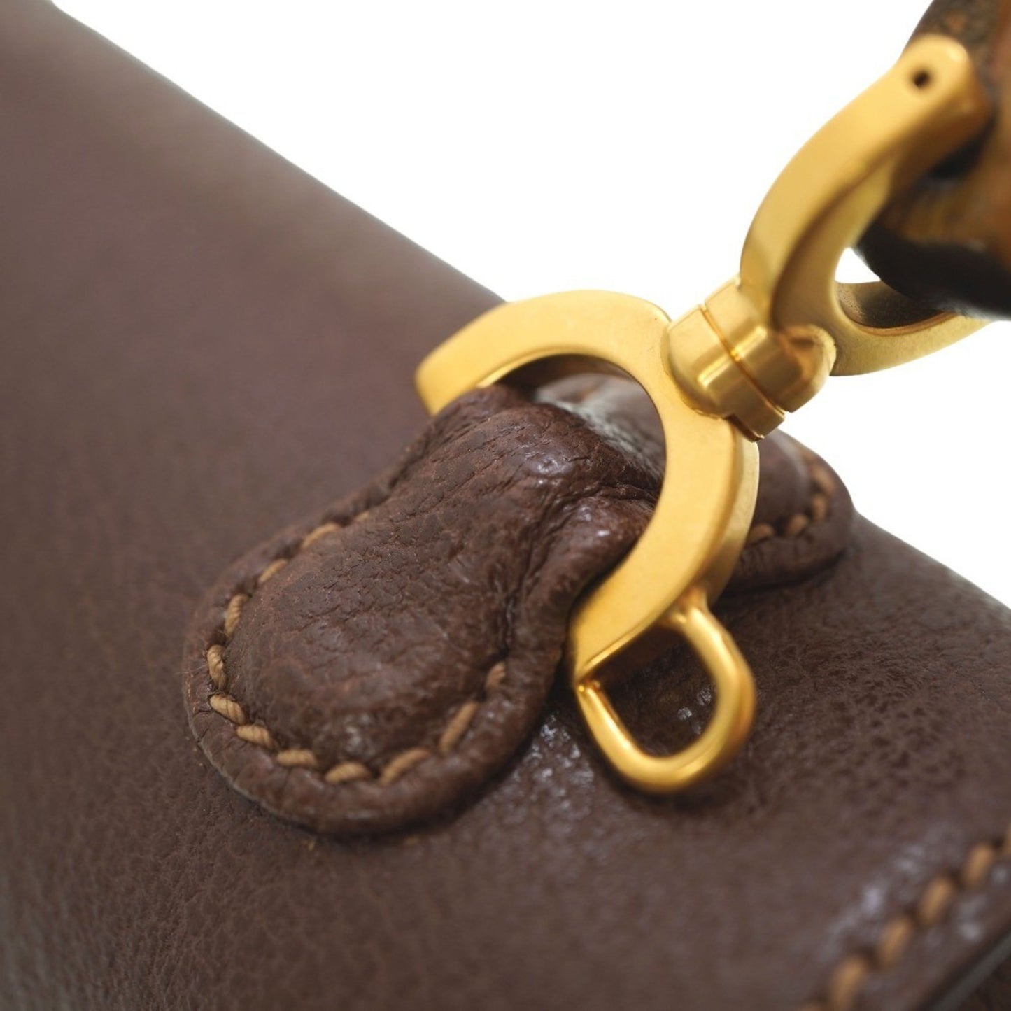 Gucci Bamboo, Brown, Leather, handbag