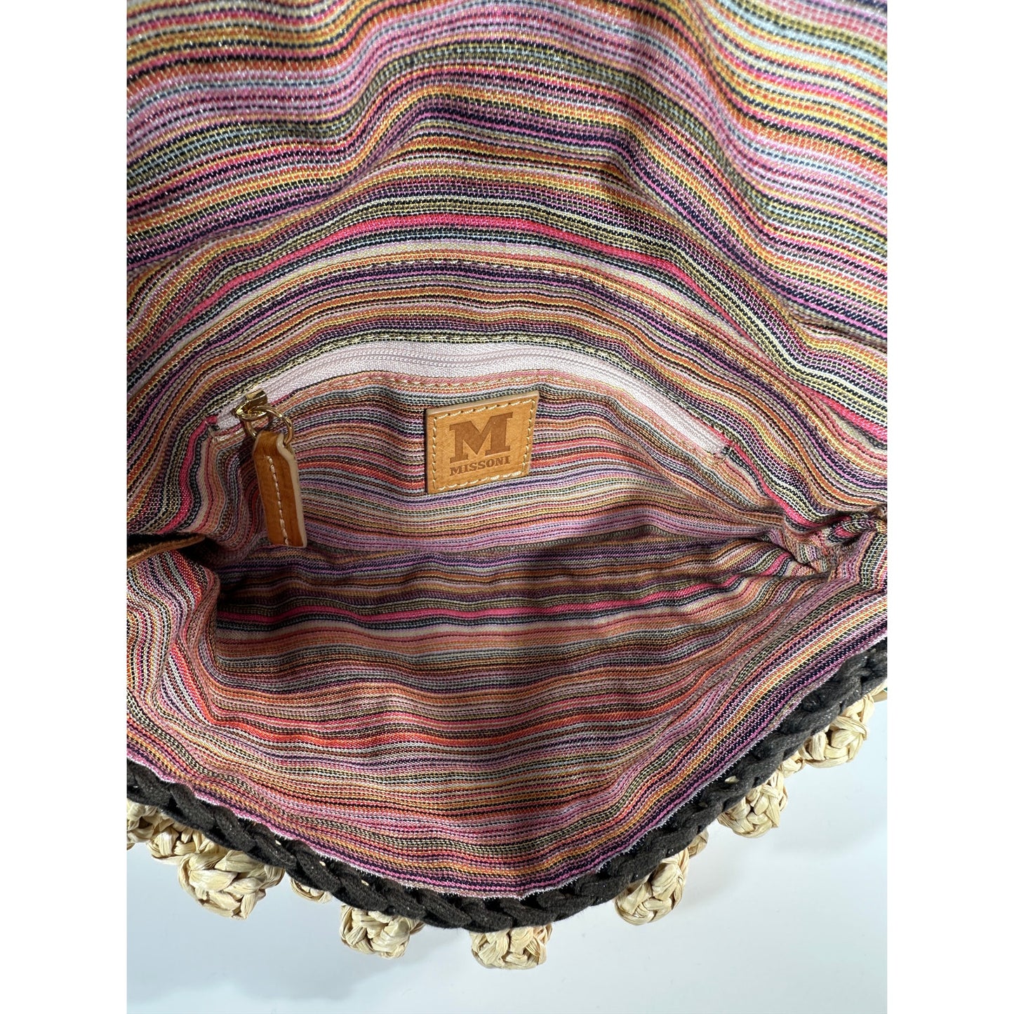 MISSONI Raffia Shoulder Bag