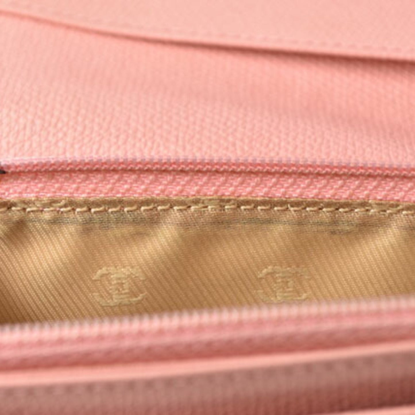 Chanel Coco Mark, Pink, Leather, wallet