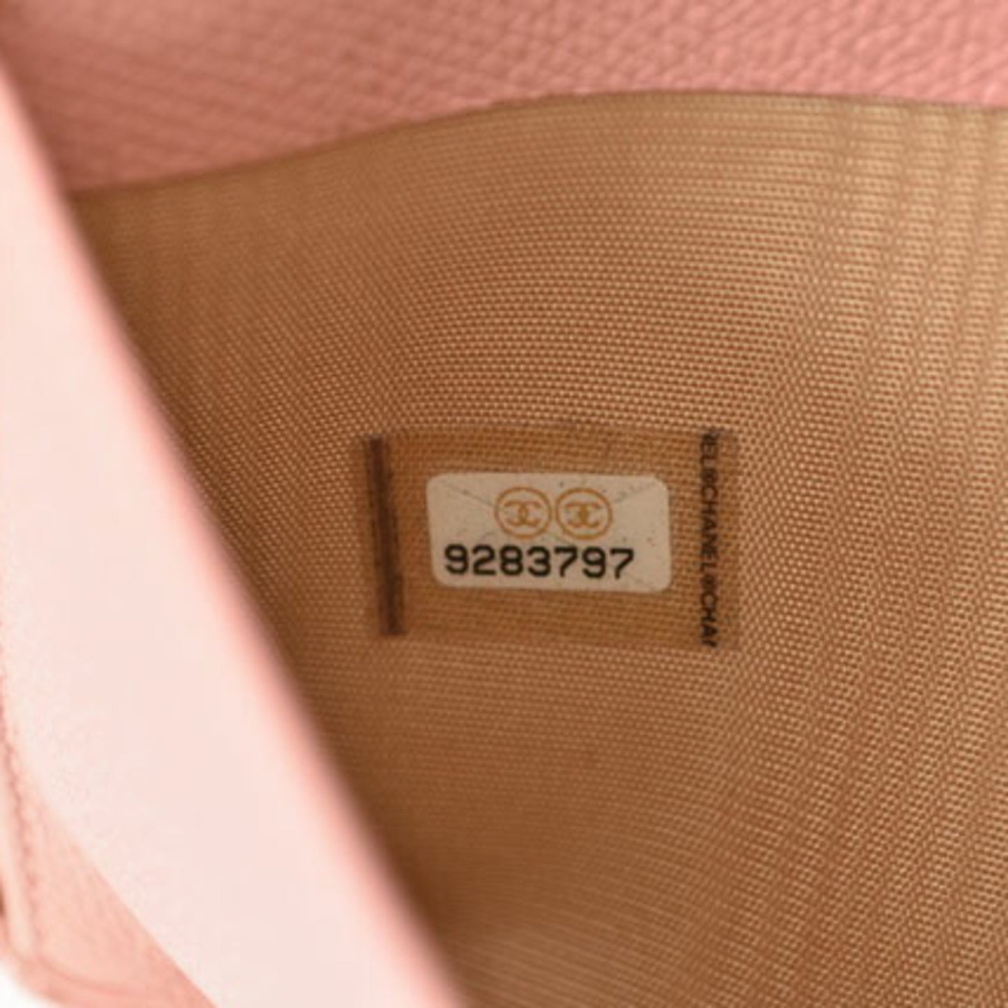 Chanel Coco Mark, Pink, Leather, wallet