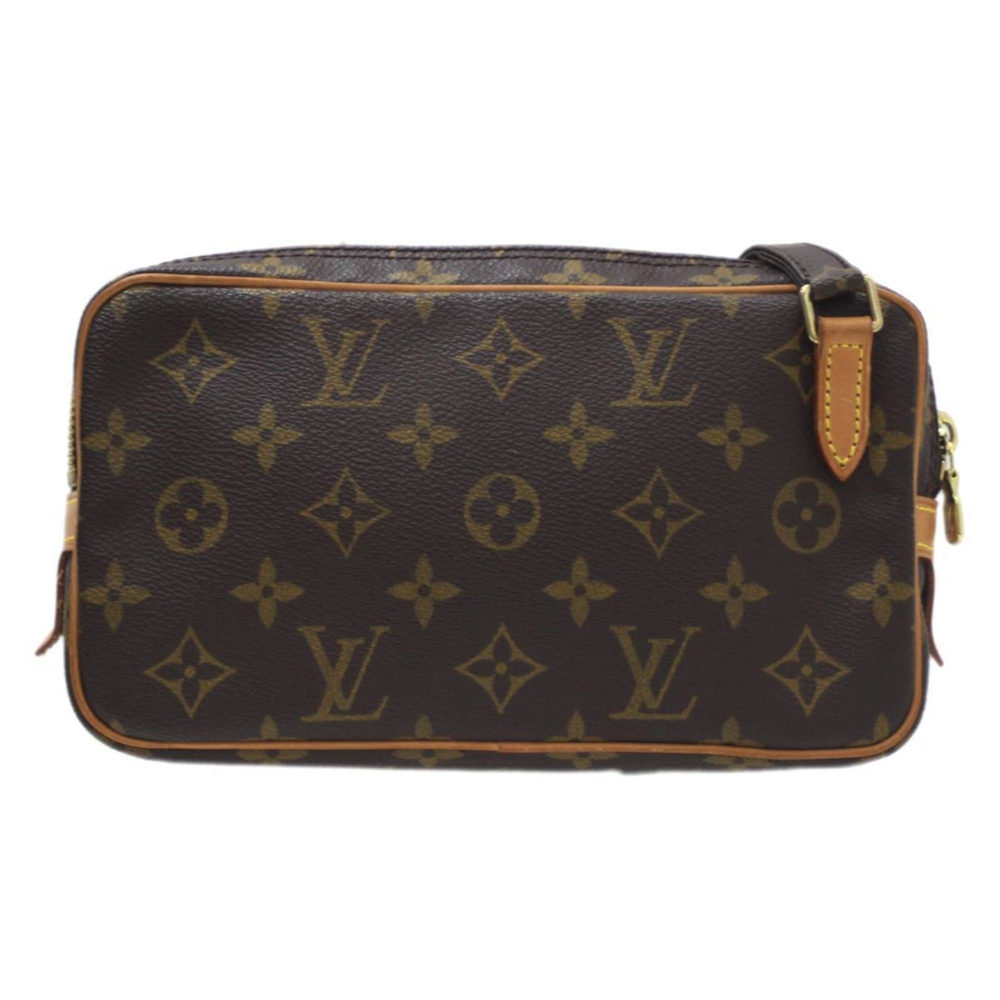 Louis Vuitton Marly, Brown, Canvas, shoulder