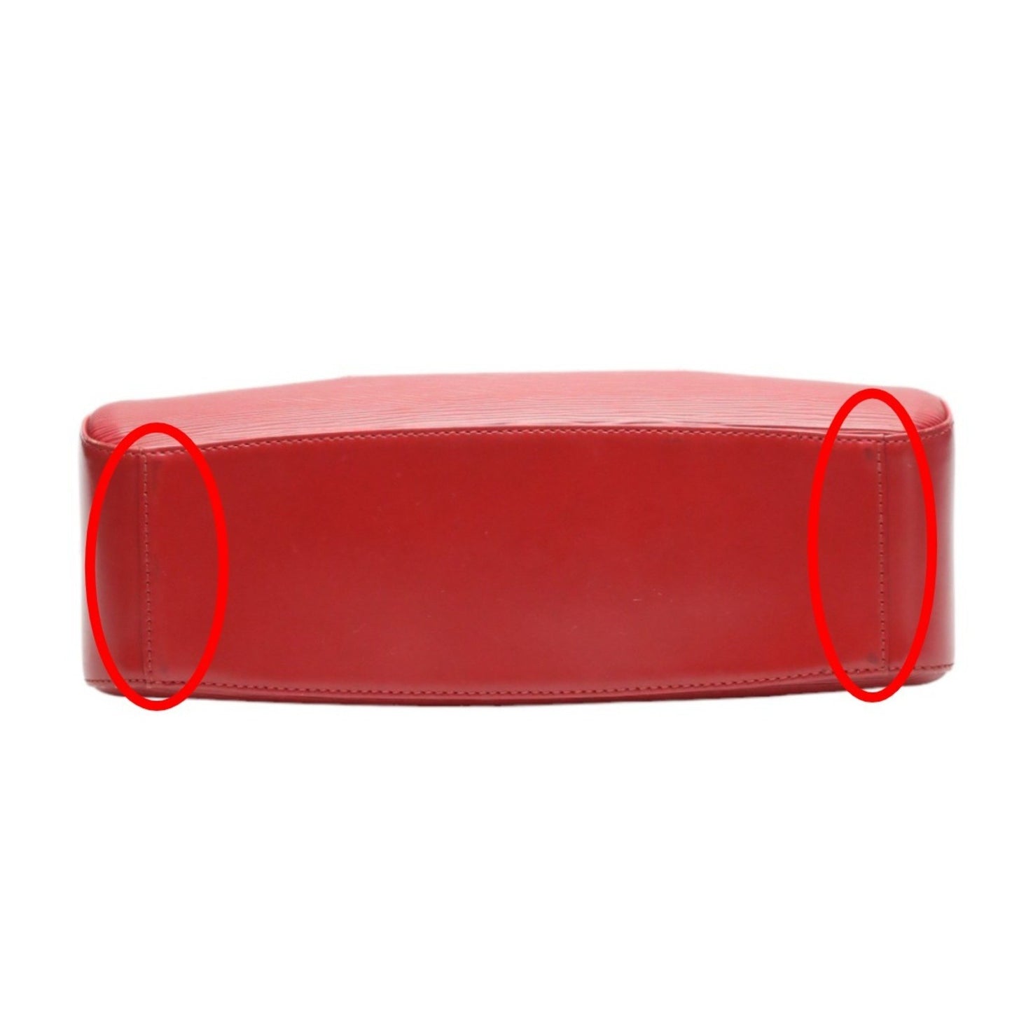 Louis Vuitton Jasmine, Red, Leather, handbag