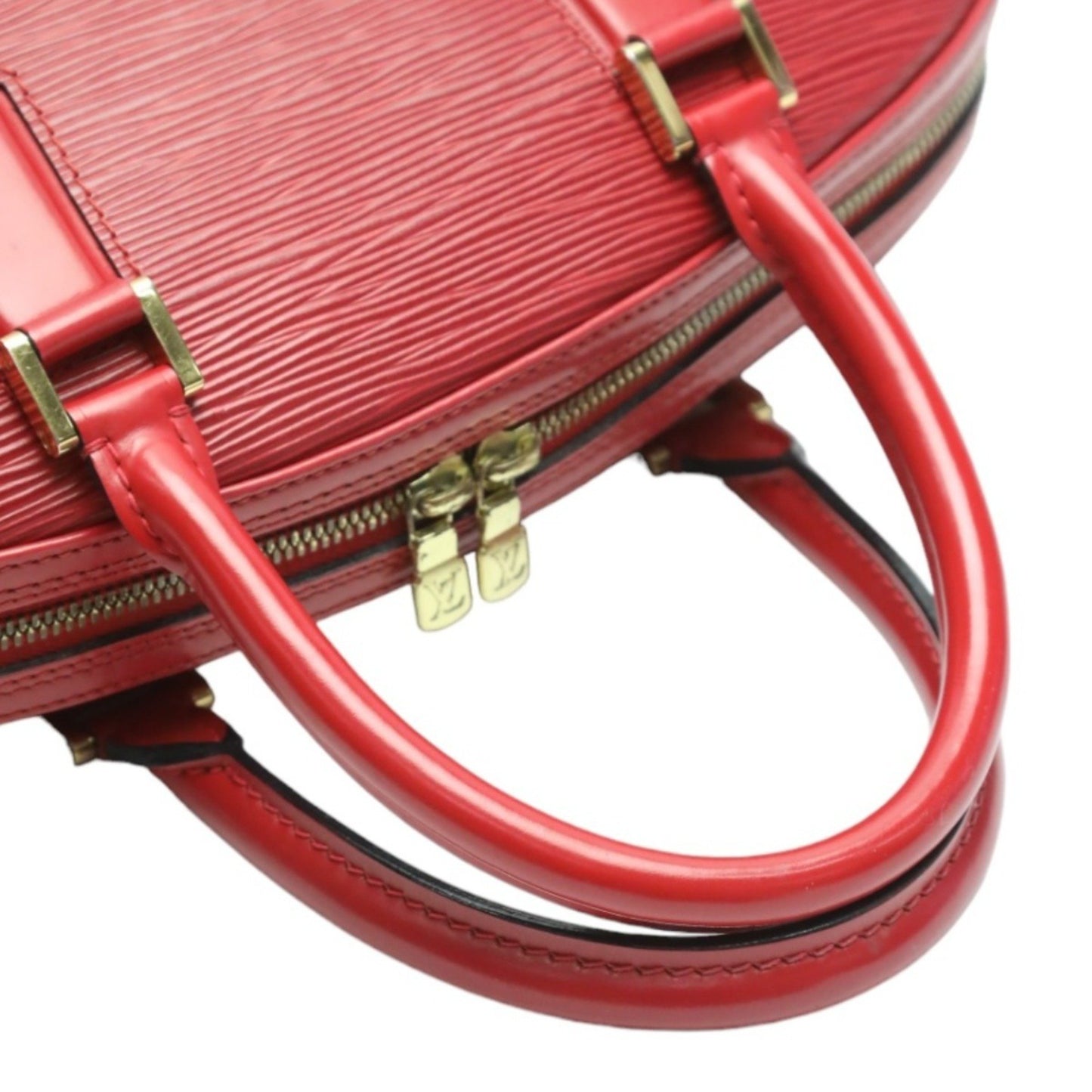 Louis Vuitton Jasmine, Red, Leather, handbag