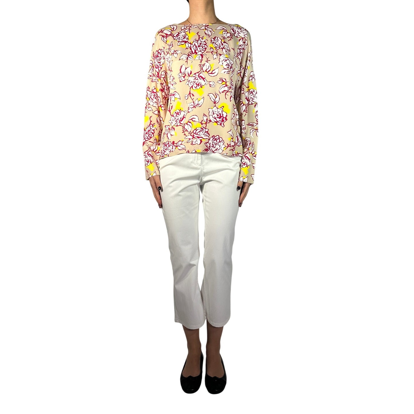 Liviana Conti Floral Silk Blouse