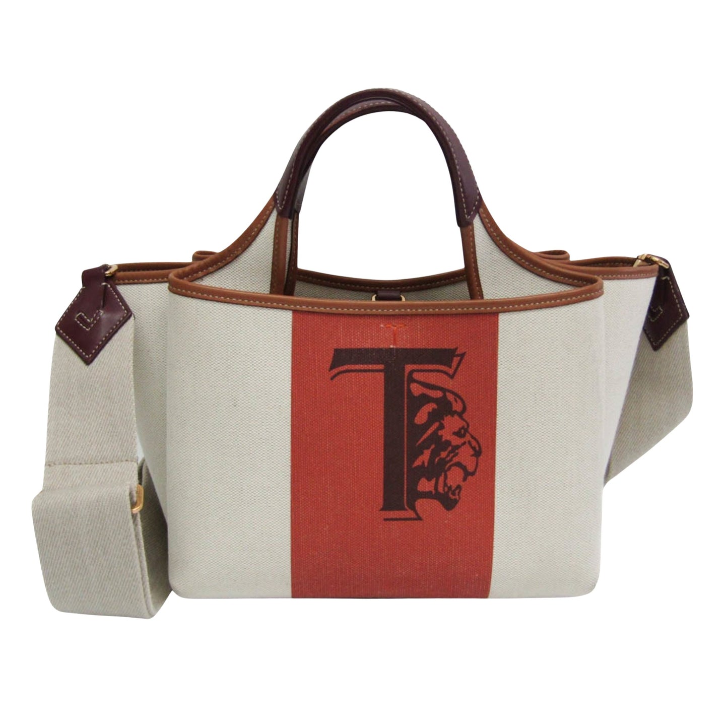 TOD'S, Beige, Canvas, handbag
